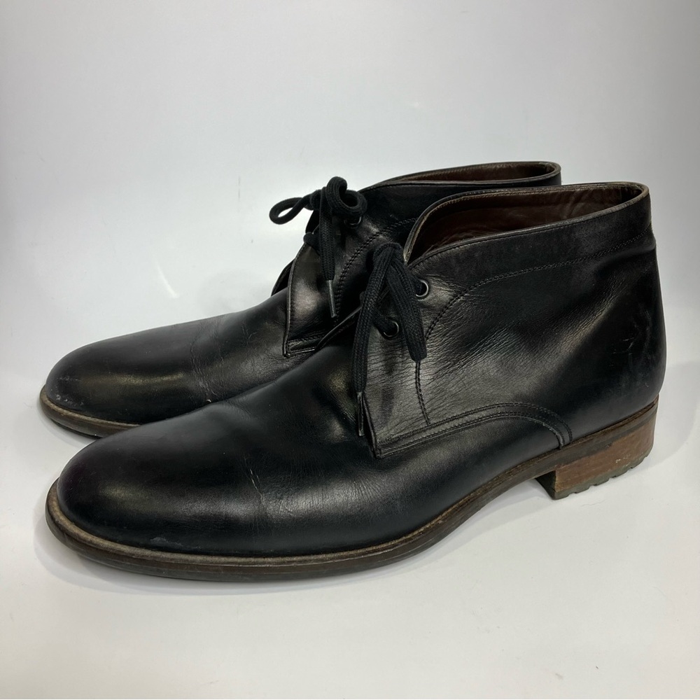 Magnanni black leather chukka boots dressy professional men’s size 13